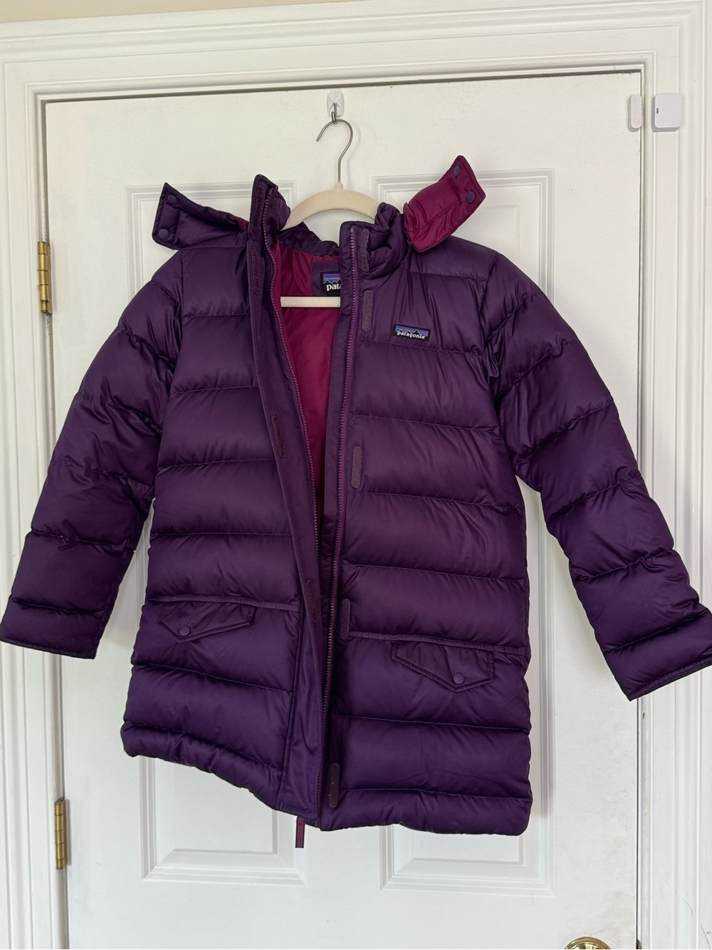 Patagonia Kids down for fun down Deep Purple Quilted Puffer Coat
